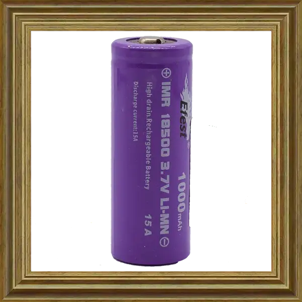 Efest Purple IMR18500 Button Top 1000mAh Akku